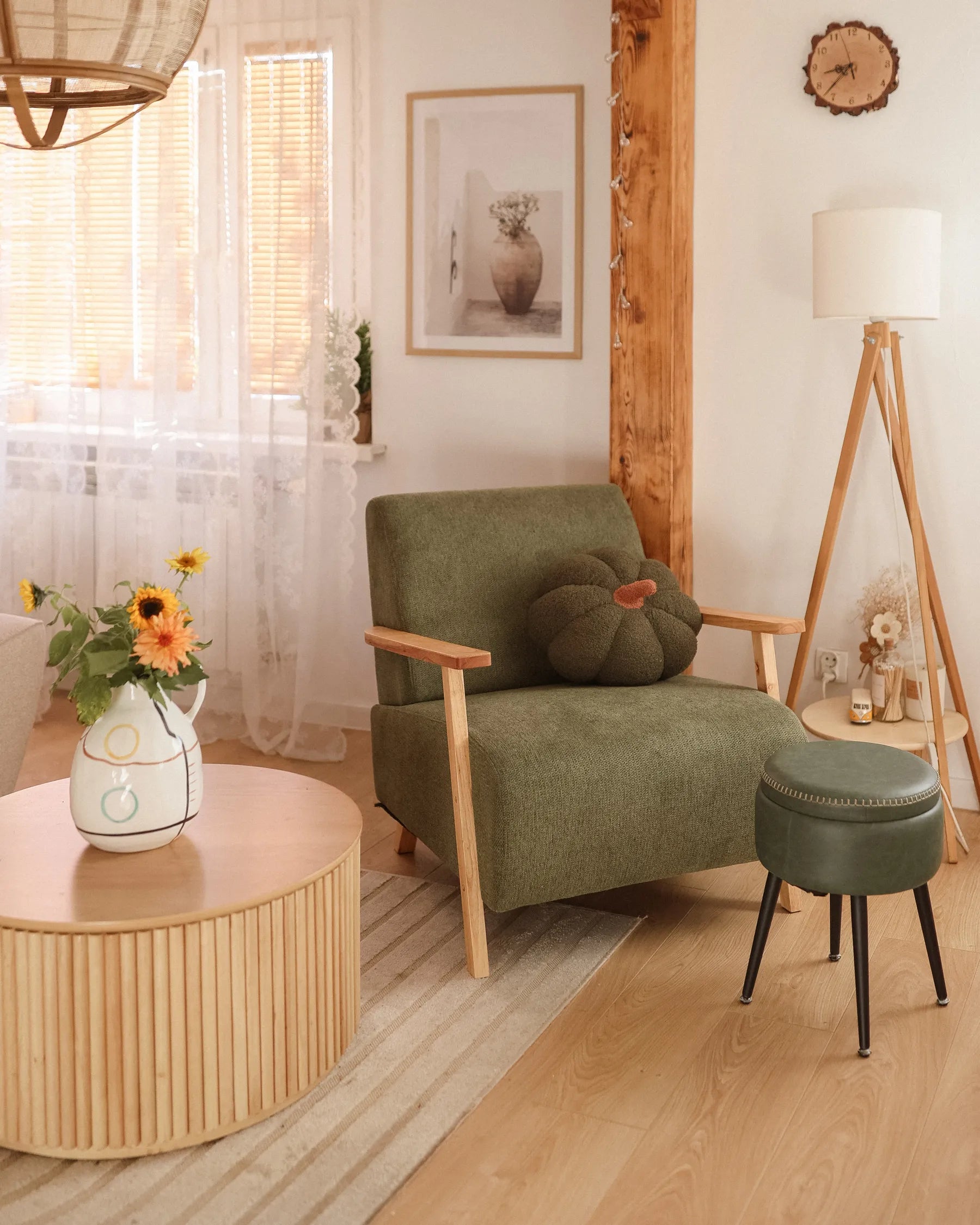 Armchair LESJA Fabric Green