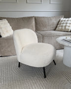 Armchair KUMLA Boucle Off-White
