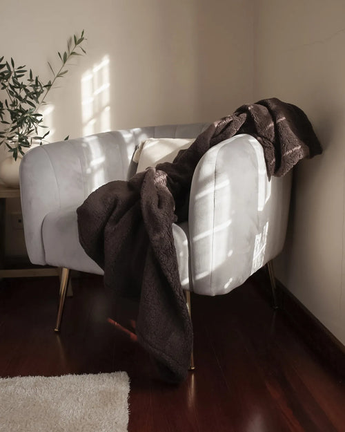Armchair LACONIA Velvet Light Grey