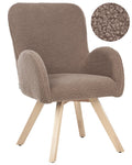 Armchair BJARN Boucle Brown
