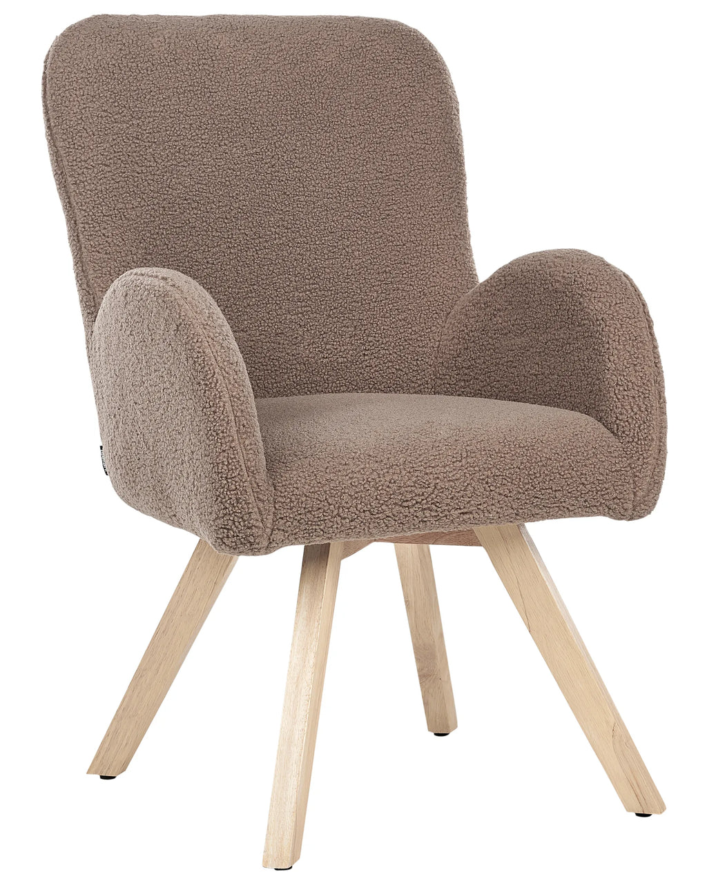 Armchair BJARN Boucle Brown