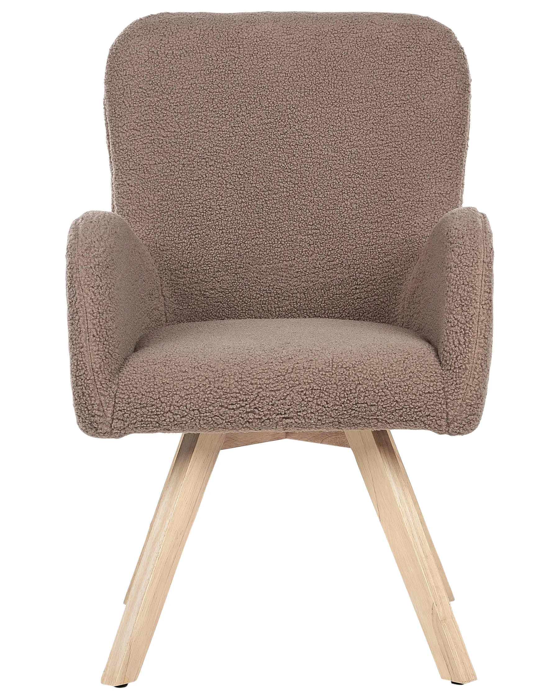 Armchair BJARN Boucle Brown