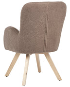 Armchair BJARN Boucle Brown