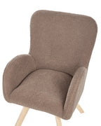 Armchair BJARN Boucle Brown
