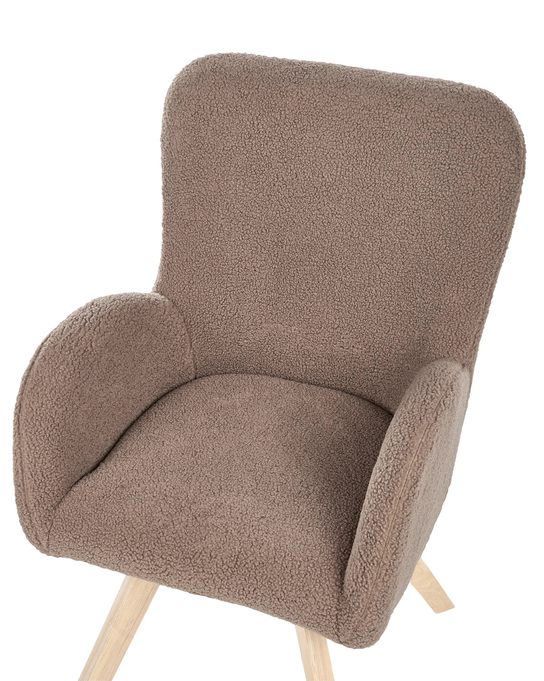 Armchair BJARN Boucle Brown