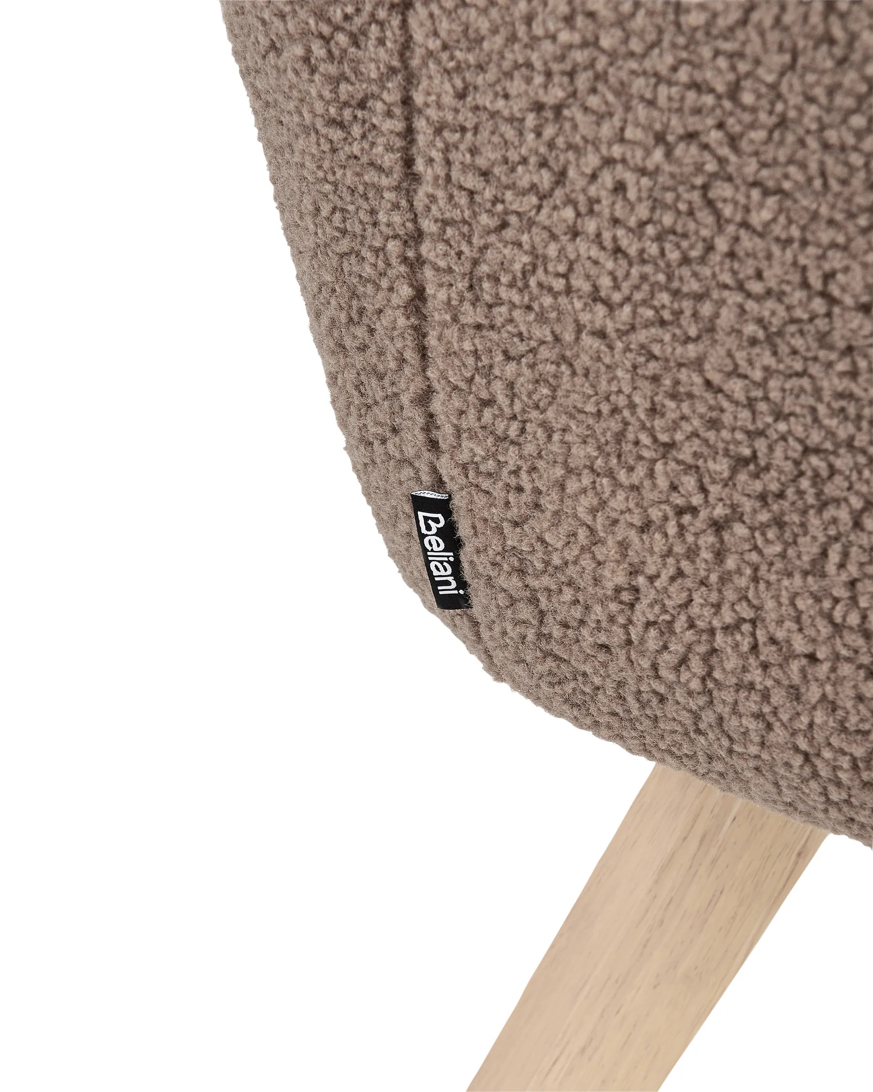 Armchair BJARN Boucle Brown
