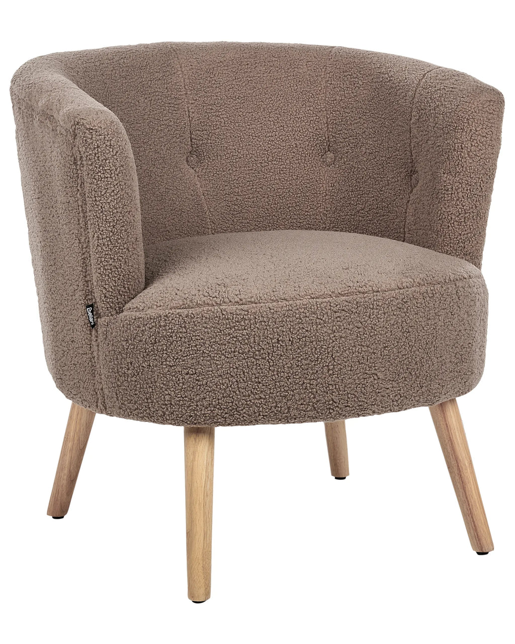 Armchair ODENZEN Boucle Brown