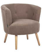 Armchair ODENZEN Boucle Brown