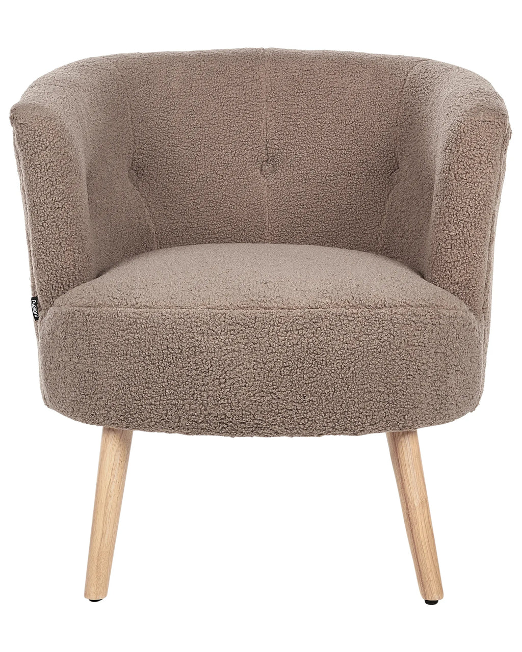 Armchair ODENZEN Boucle Brown
