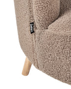 Armchair ODENZEN Boucle Brown