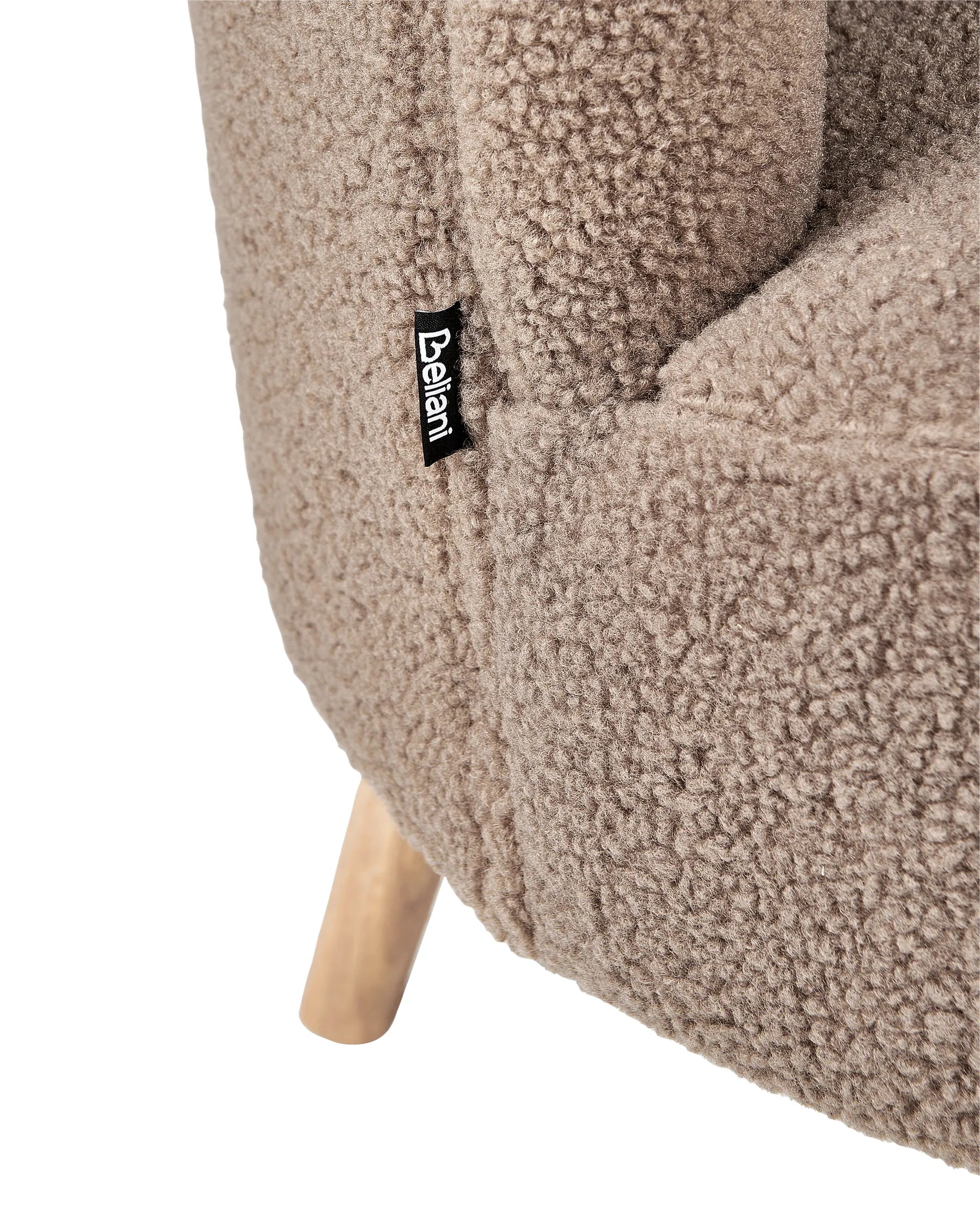 Armchair ODENZEN Boucle Brown