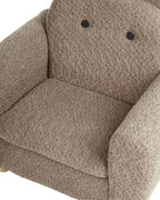 Kids Armchair Hippo MARIBO Boucle Brown