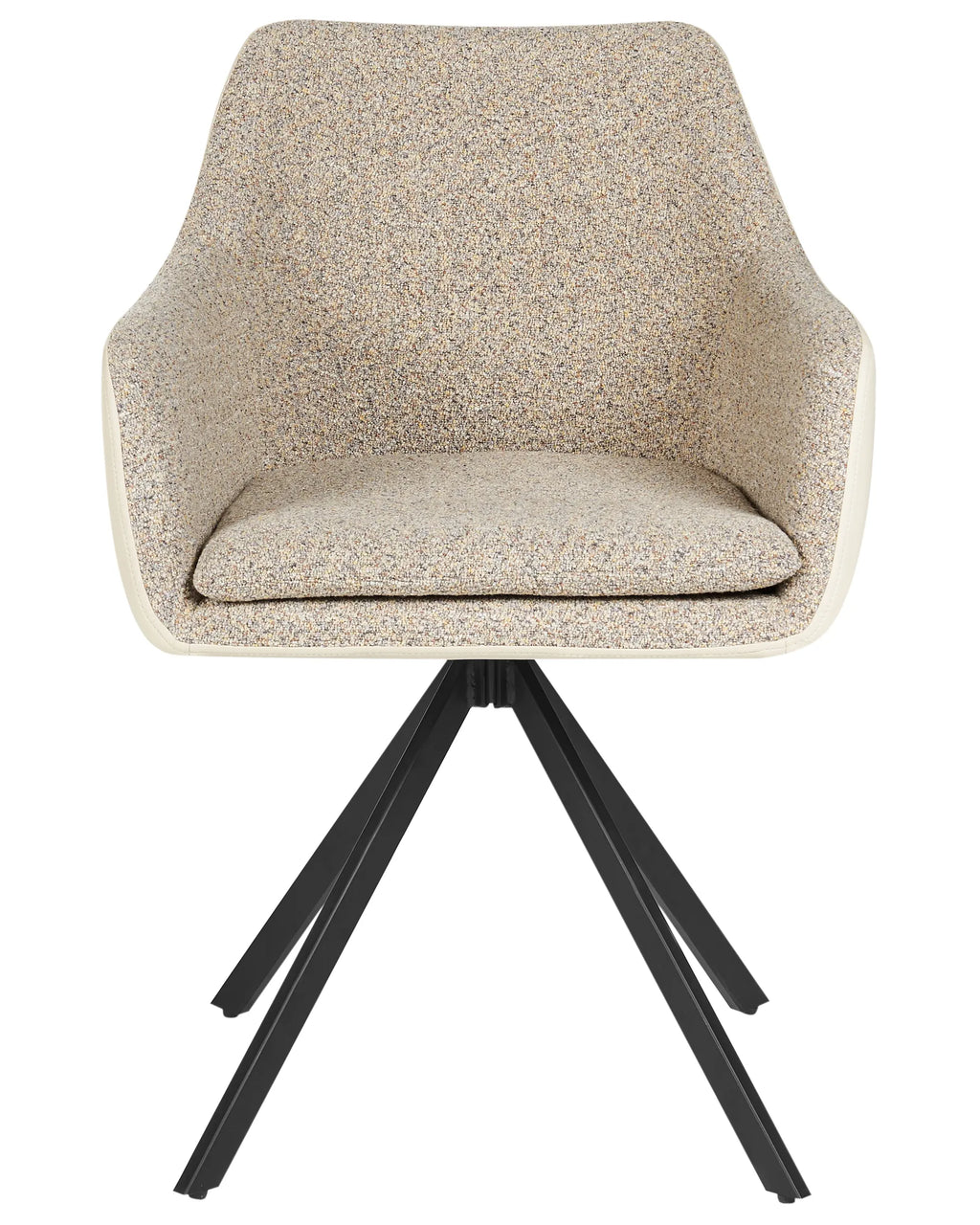 Set of 2 Dining Chairs LITHIA Fabric Taupe