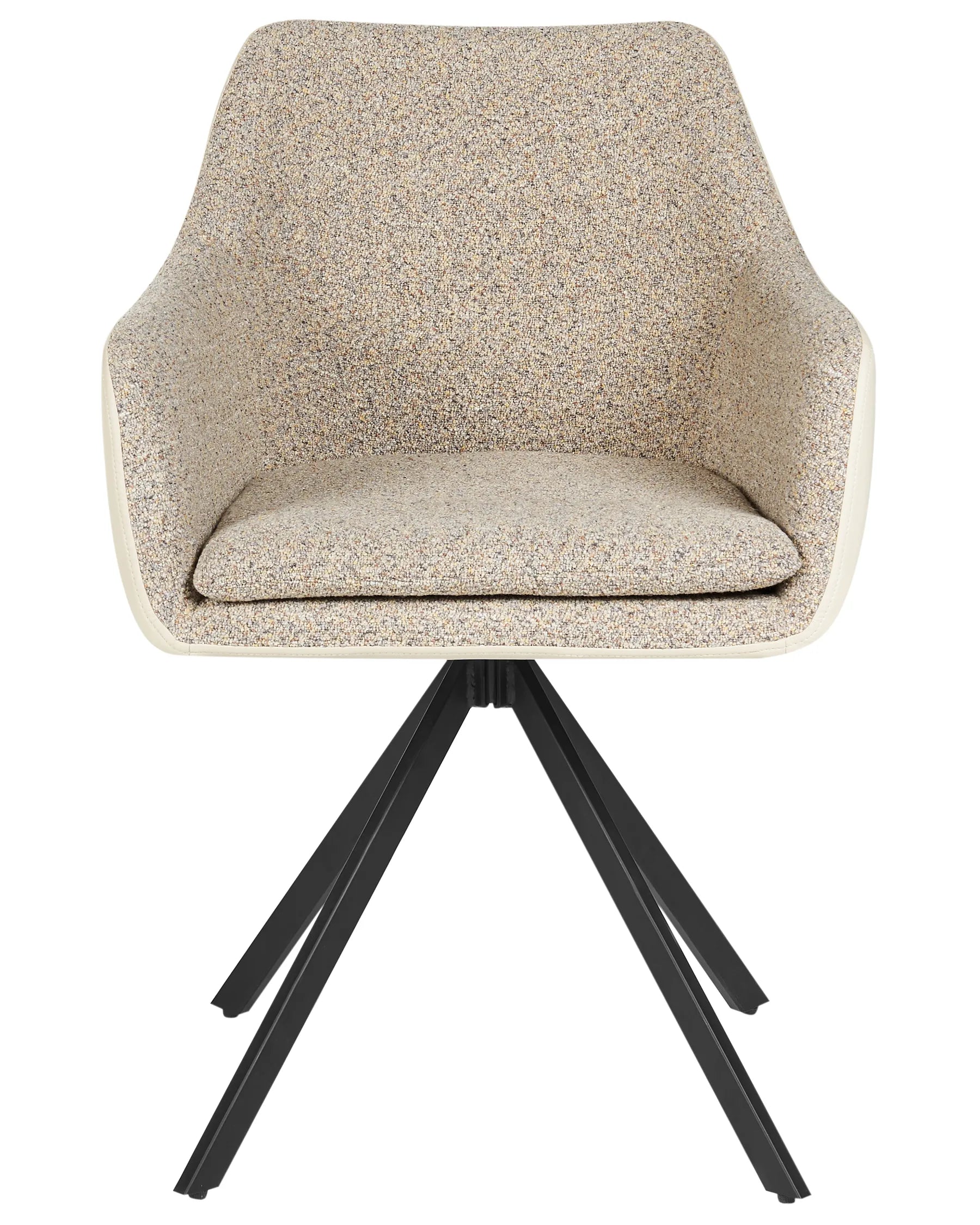 Set of 2 Dining Chairs LITHIA Fabric Taupe