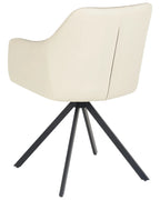 Set of 2 Dining Chairs LITHIA Fabric Taupe