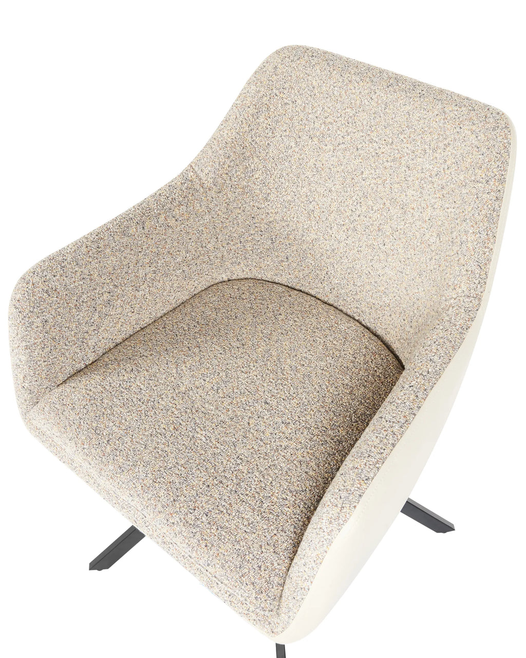 Set of 2 Dining Chairs LITHIA Fabric Taupe