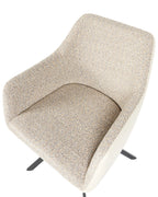 Set of 2 Dining Chairs LITHIA Fabric Taupe