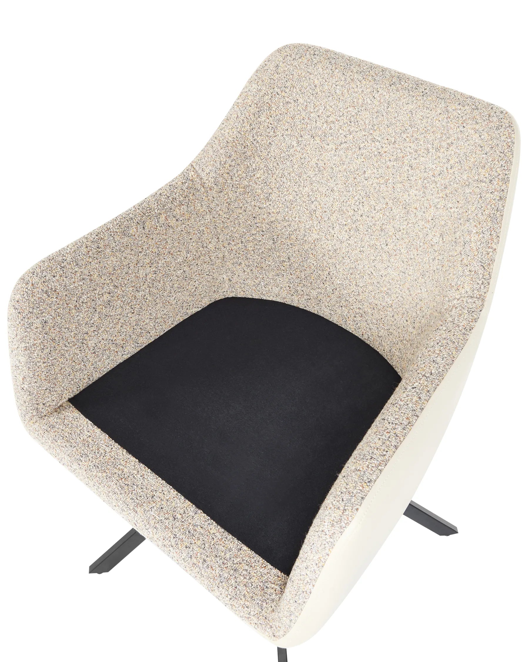 Set of 2 Dining Chairs LITHIA Fabric Taupe