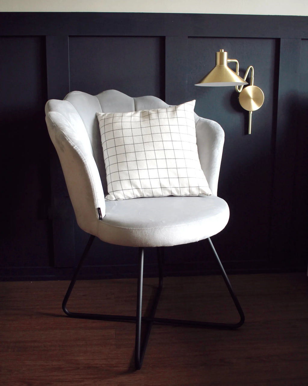 Armchair LOVELOCK Velvet Grey