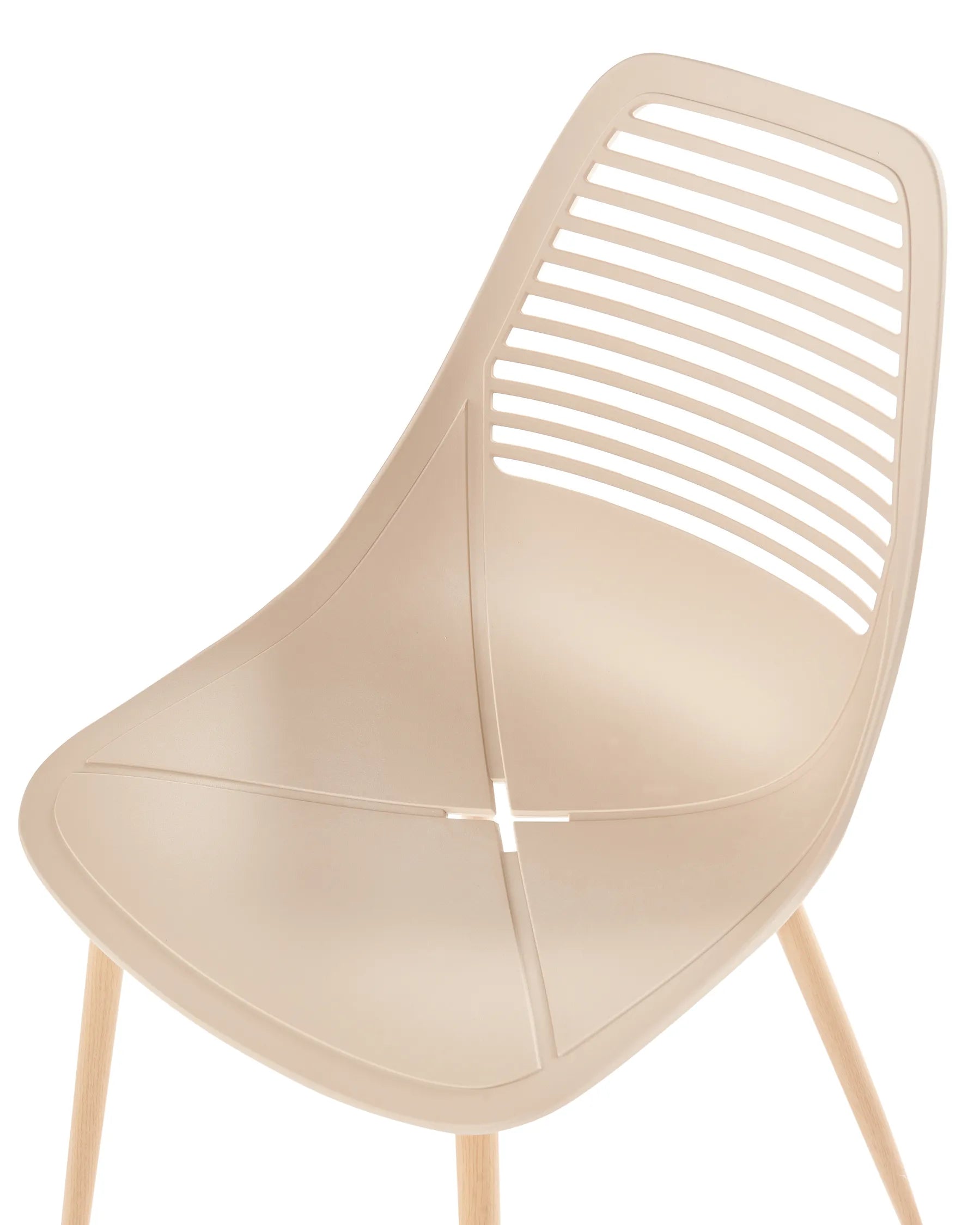Set of 4 Dining Chairs MONTELLO Beige