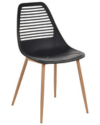 Set of 4 Dining Chairs MONTELLO Black