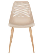 Set of 4 Dining Chairs HAZELTON Beige