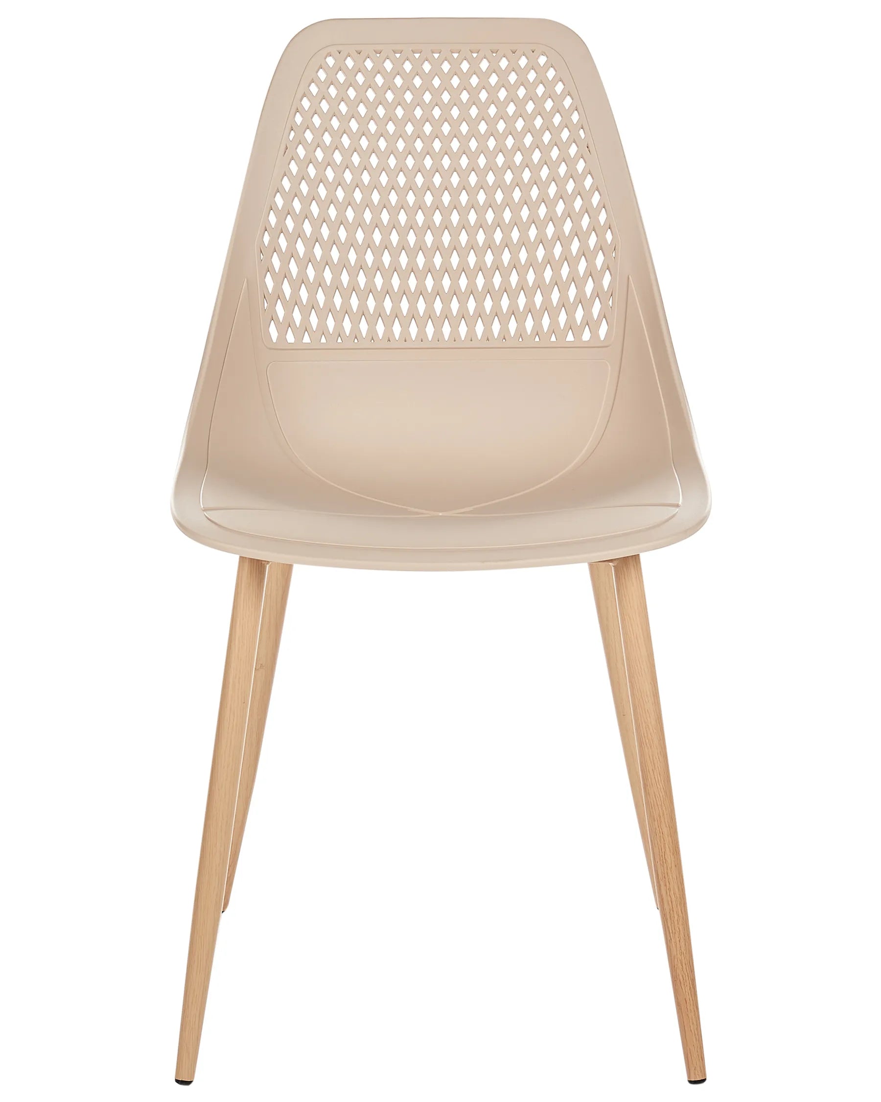 Set of 4 Dining Chairs HAZELTON Beige