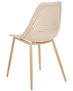 Set of 4 Dining Chairs HAZELTON Beige