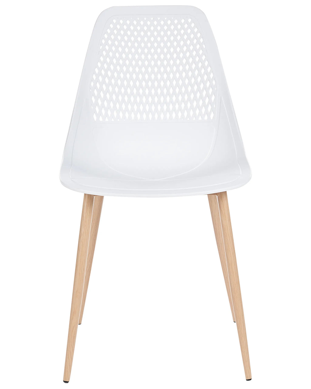 Set of 4 Dining Chairs HAZELTON White