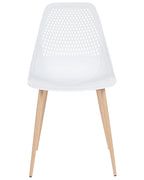 Set of 4 Dining Chairs HAZELTON White