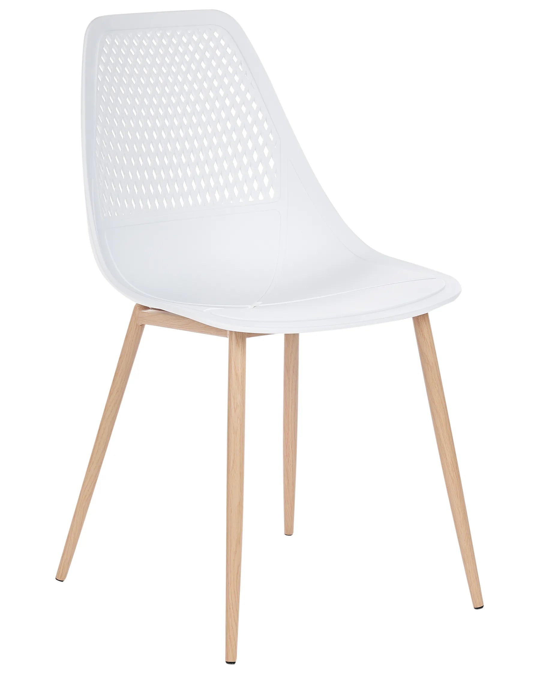 Set of 4 Dining Chairs HAZELTON White