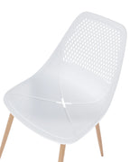 Set of 4 Dining Chairs HAZELTON White