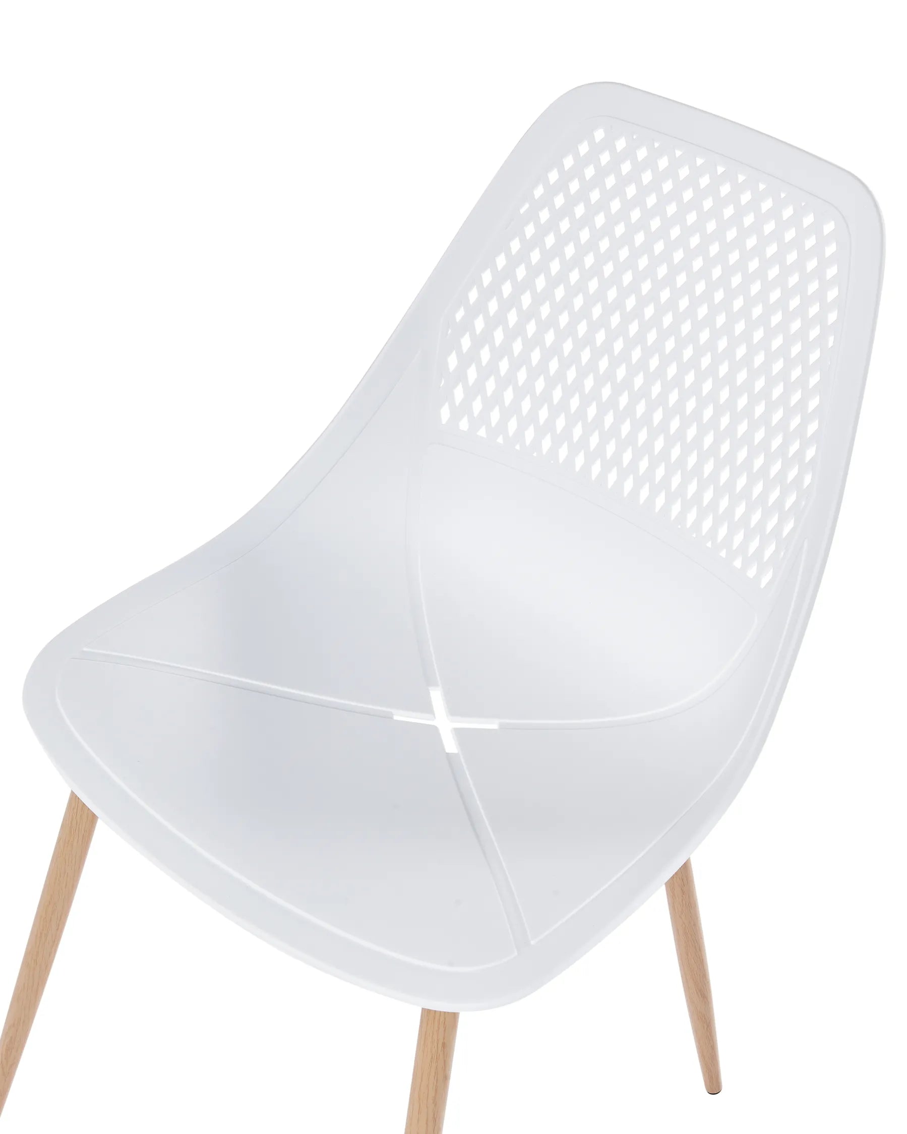Set of 4 Dining Chairs HAZELTON White