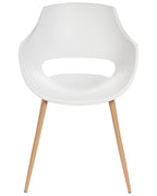 Set of 4 Dining Chairs MILLERS White