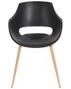 Set of 4 Dining Chairs MILLERS Black