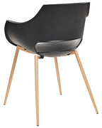 Set of 4 Dining Chairs MILLERS Black