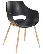 Set of 4 Dining Chairs MILLERS Black