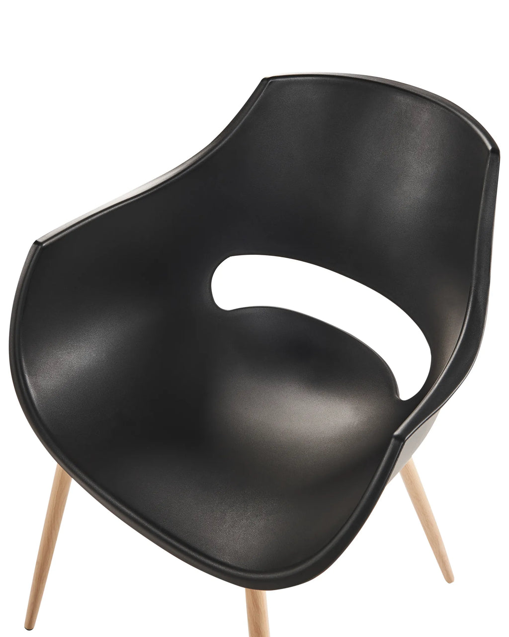 Set of 4 Dining Chairs MILLERS Black