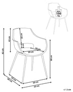 Set of 4 Dining Chairs MILLERS Beige
