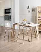 Set of 4 Dining Chairs TAKILMA Transparent