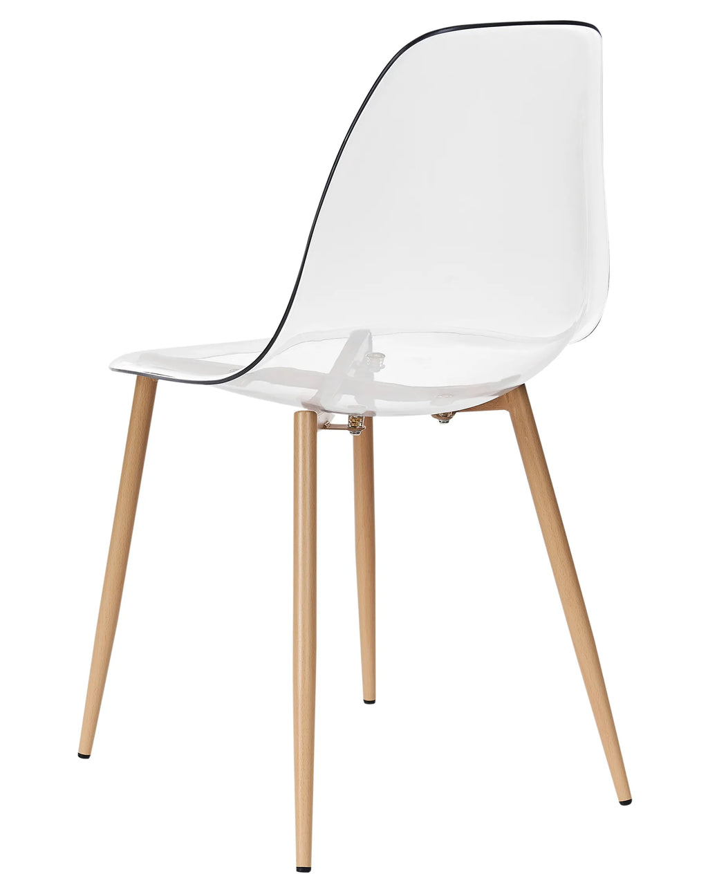 Set of 4 Dining Chairs TAKILMA Transparent