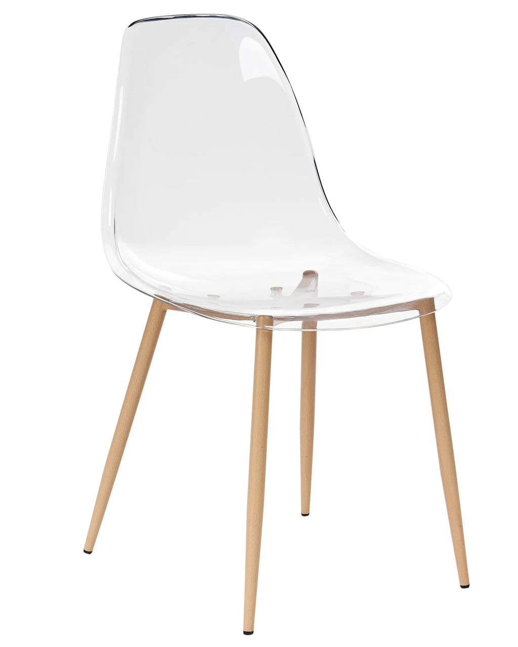 Set of 4 Dining Chairs TAKILMA Transparent