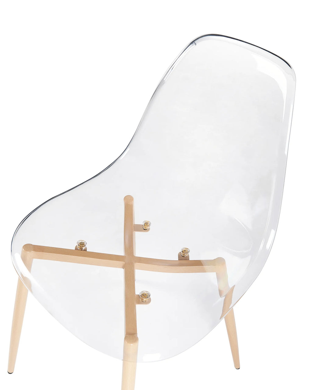 Set of 4 Dining Chairs TAKILMA Transparent