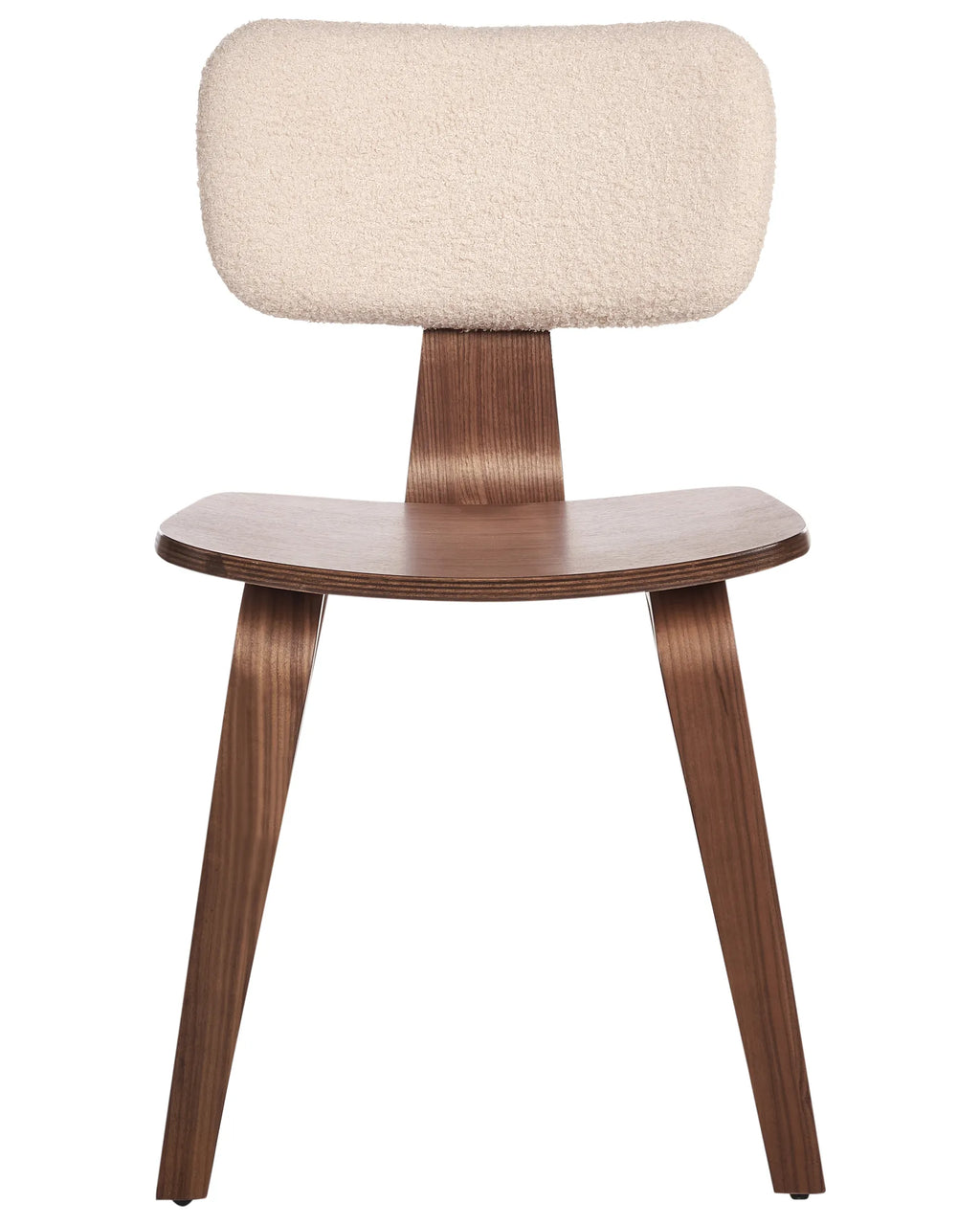 Set of 2 Dining Chairs LUCINDA Wood Dark Brown