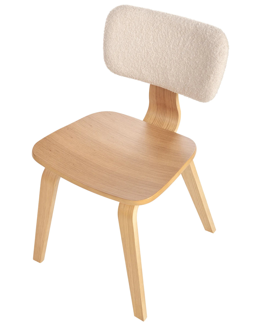 Set of 2 Dining Chairs LUCINDA Wood Light Brown