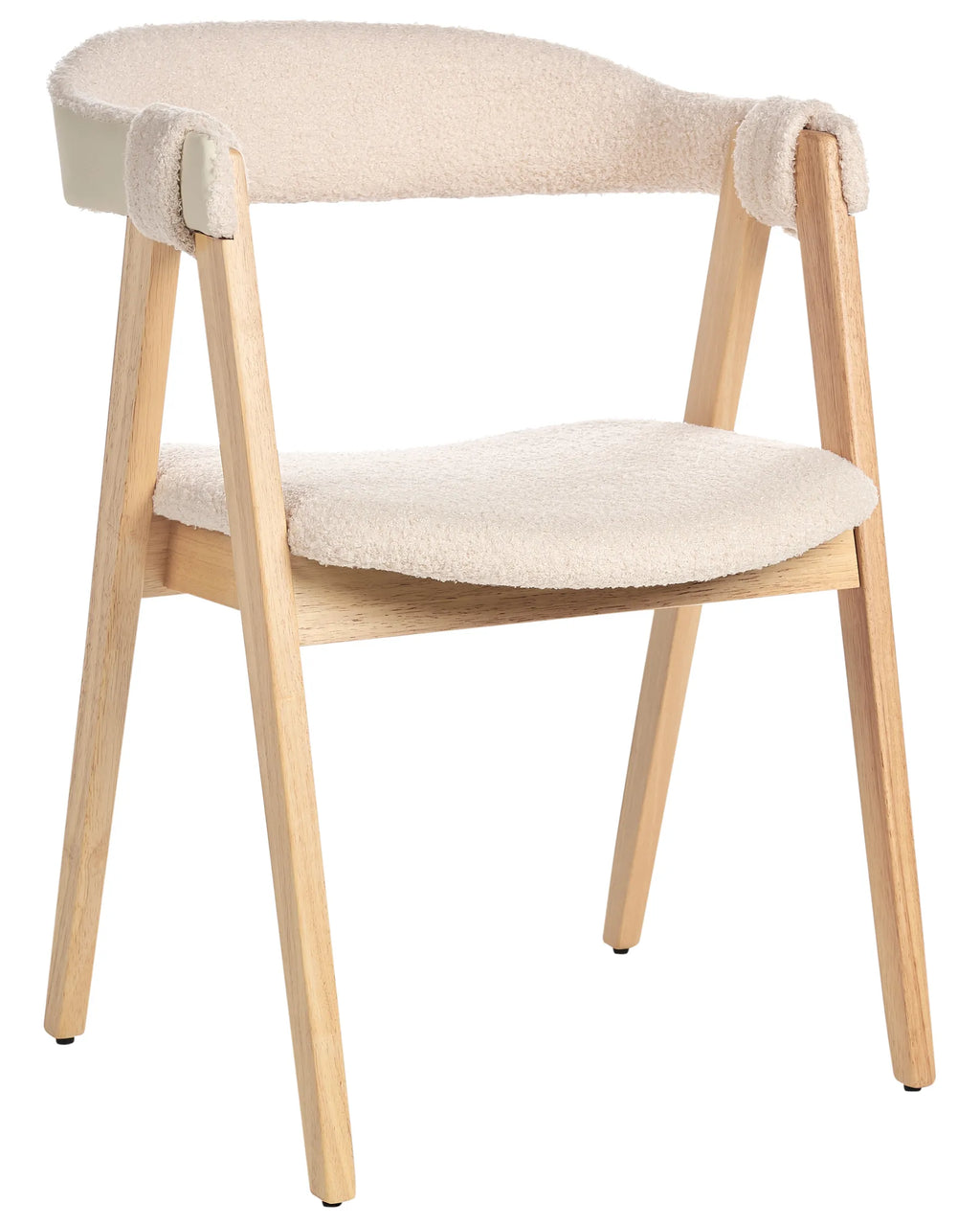 Set of 2 Dining Chairs DAY Boucle Light Brown/ Beige