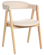 Set of 2 Dining Chairs DAY Boucle Light Brown/ Beige