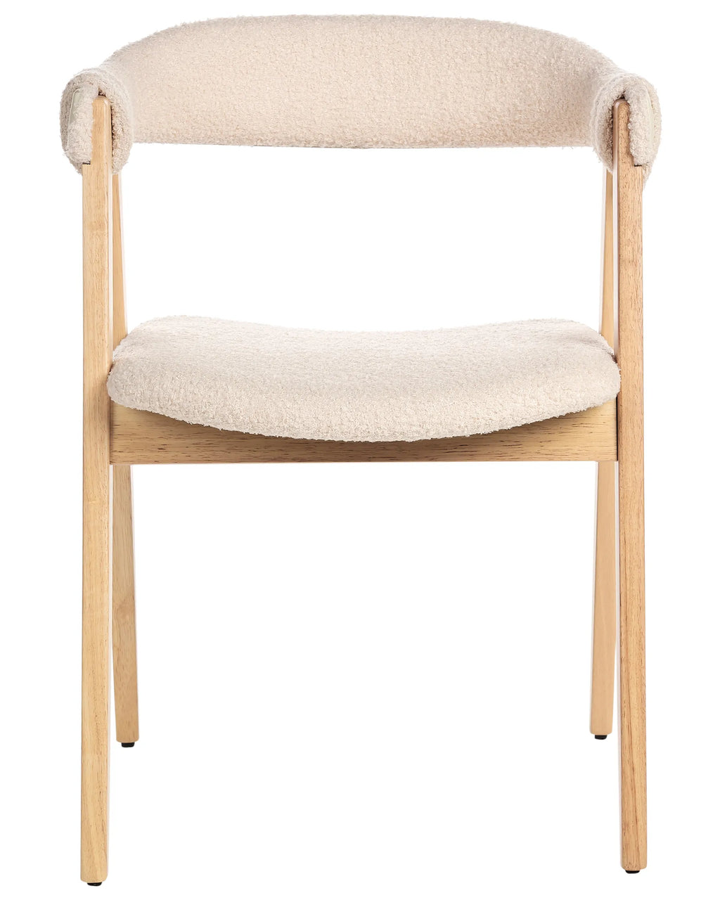 Set of 2 Dining Chairs DAY Boucle Light Brown/ Beige
