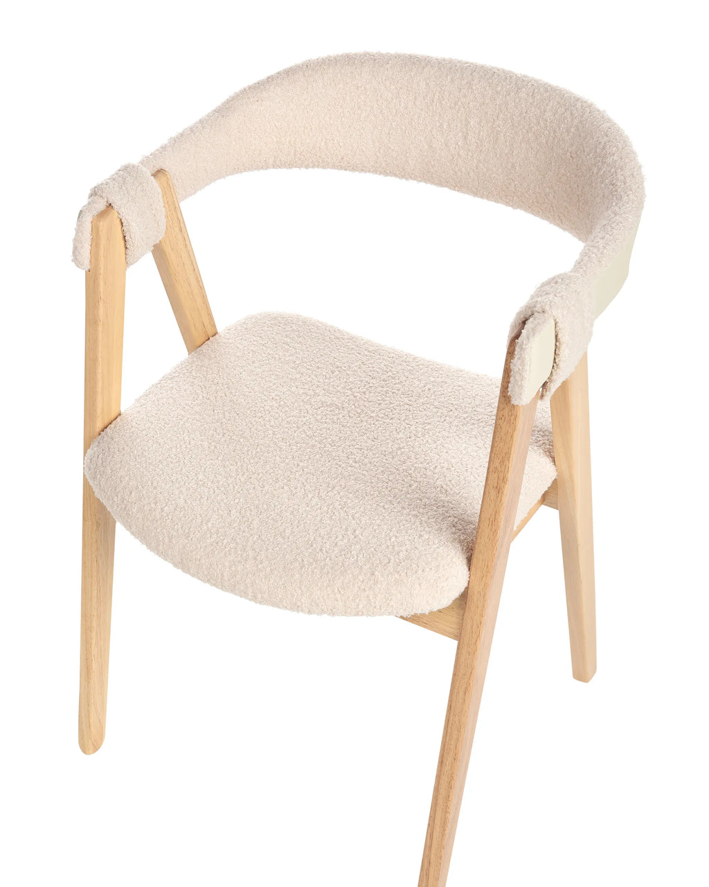 Set of 2 Dining Chairs DAY Boucle Light Brown/ Beige