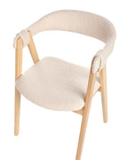 Set of 2 Dining Chairs DAY Boucle Light Brown/ Beige